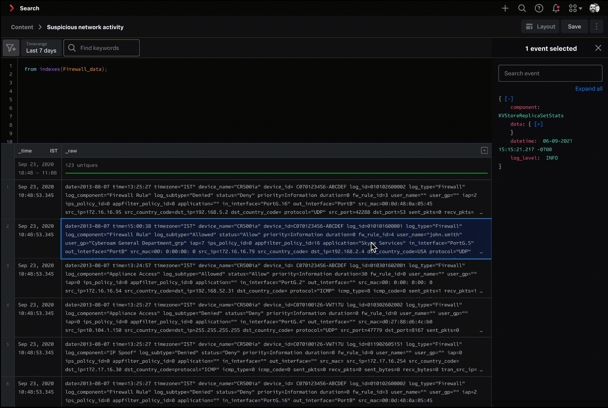 Right-click menu to expand
